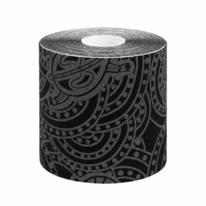 Fita biomecânica de negro cinza fita dinâmica 7,5 cm