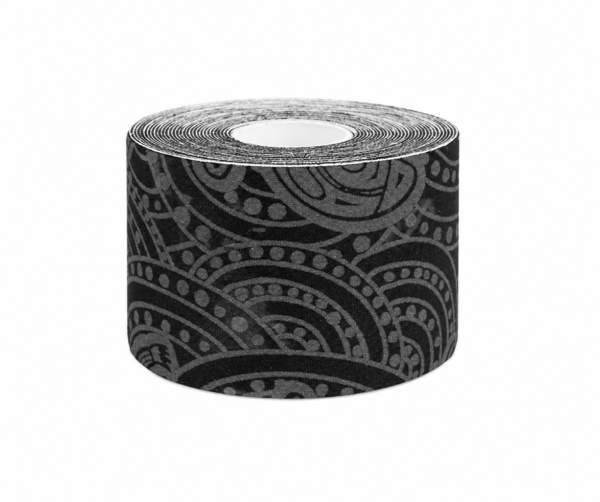 Fita biomecânica de negro cinza fita dinâmica 5 cm